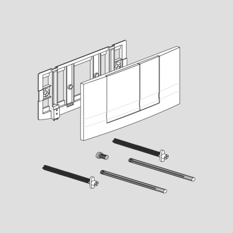 FRIATEC ovládací tlačítko F102 bílé