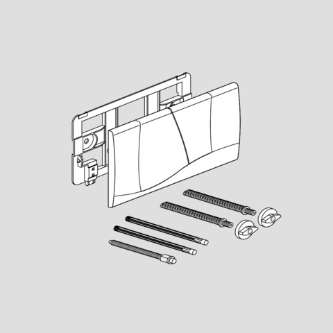 FRIATEC ovládací tlačítko F300 280x160 mm bílé