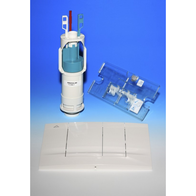 FRIATEC FRIABLOC - modernizační repasovací set(rámeček + vypouštecí ventil + deska F102, BÍLÁ)